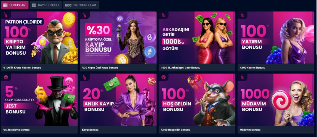 nycbahis bonusları