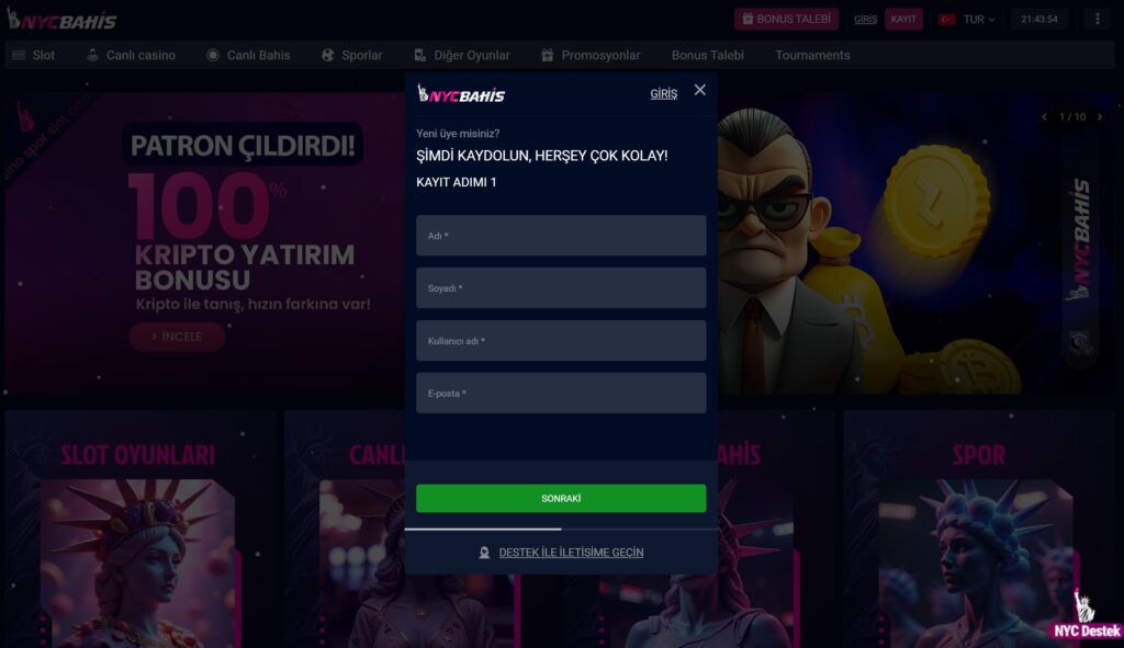 nycbahis üyelik